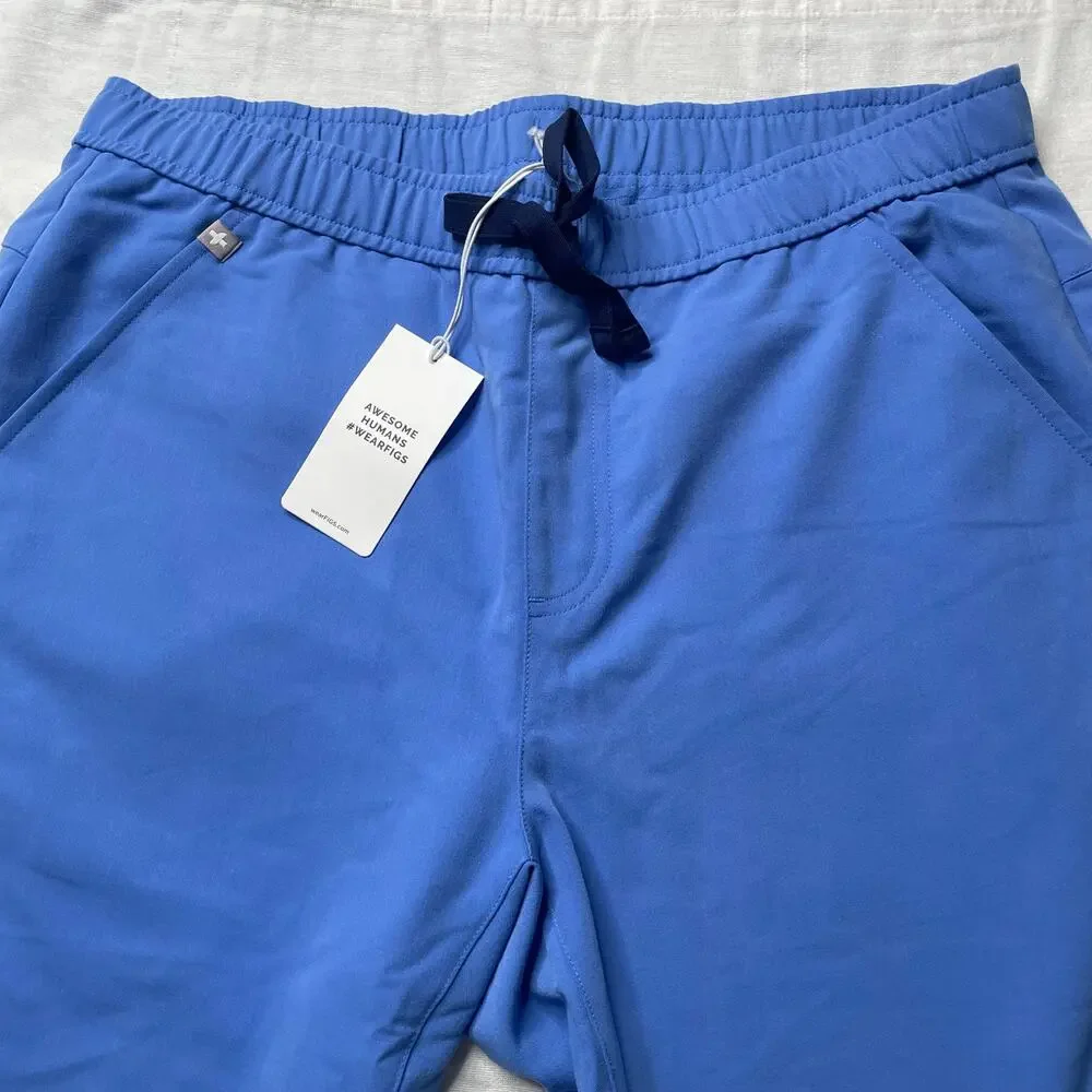 NWT Figs Tansen Jogger Scrub Pants Ceil Blue Size Large Men's